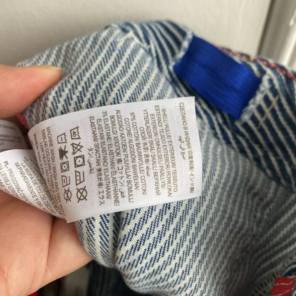 Boden Engineer Blue and white Stripe Shorts size 12